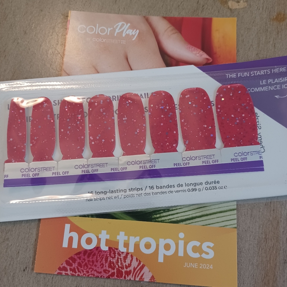 Color Street Nail Polish Strips - Cherry Sizzle